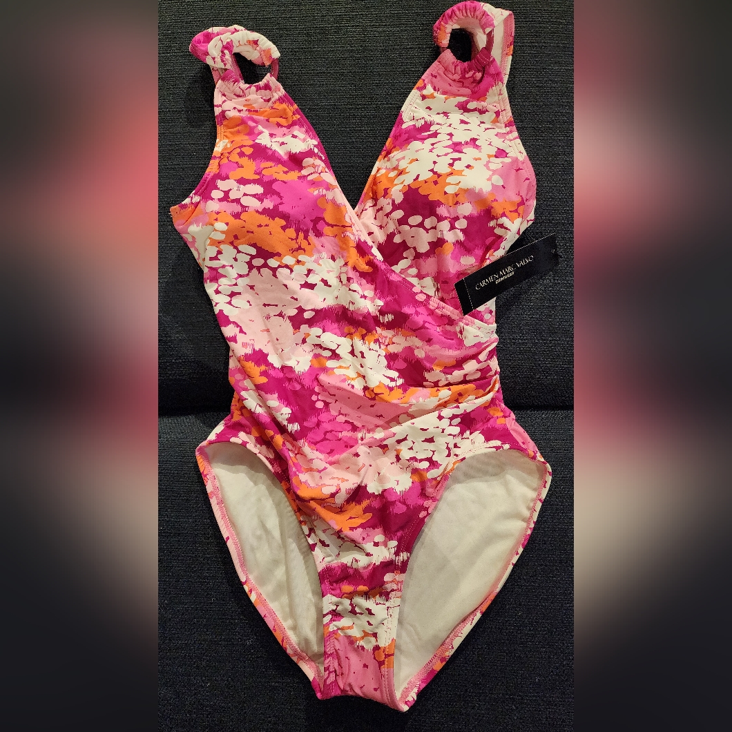 New! Carmen Marc Valvo One Piece Swimsuit